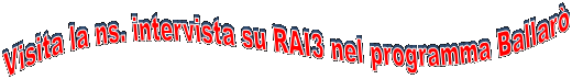 Visita la ns. intervista su RAI3 nel programma Ballar