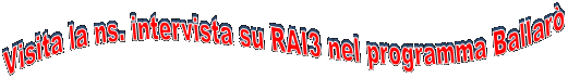 Visita la ns. intervista su RAI3 nel programma Ballar